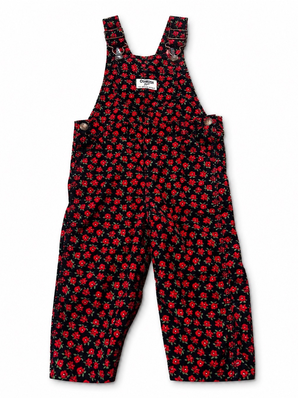 OshKosh B'Gosh Floral Corduroy Baby Overalls